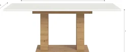 Xonox Ausziehbarer Esstisch Motion Emob - Weiß/Artisan - 150-190x76x90 cm