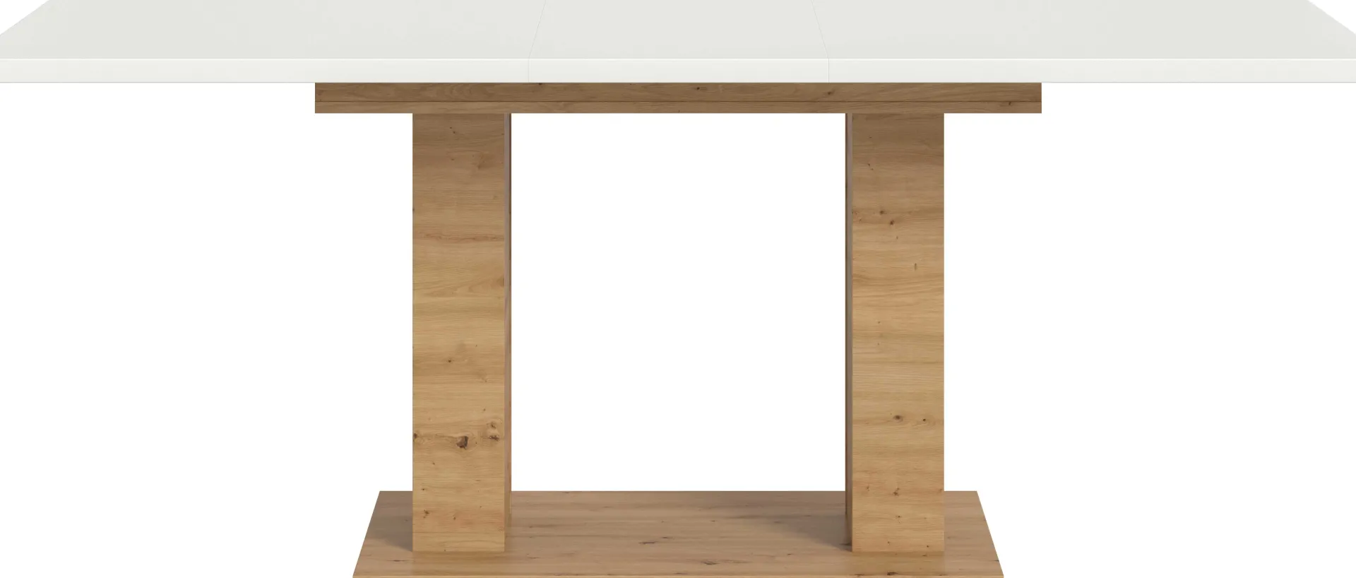 Xonox Ausziehbarer Esstisch Motion Emob - Weiß/Artisan - 150-190x76x90 cm