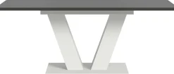 Xonox Ausziehbarer Esstisch Motion Emob - Weiß/Grau - 150-190x76x90 cm