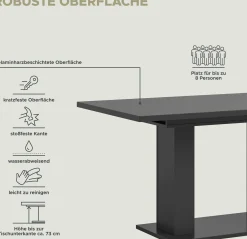 Xonox Ausziehbarer Esstisch Motion Emob - - 150-190x76x90 cm