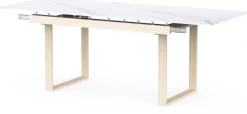 CBA Ausziehbarer Esstisch Stoik - 180-220x90x76cm - Keramik - Marmoroptik