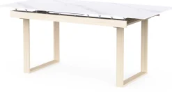 CBA Ausziehbarer Esstisch Stoik - 180-220x90x76cm - Keramik - Marmoroptik