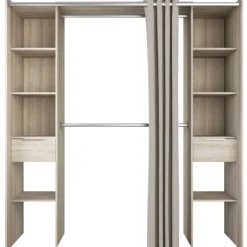 Ausziehbarer Kleiderschrank Diana 115/190 cm-Shannon Eiche