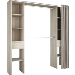 Ausziehbarer Kleiderschrank Diana 115/190 cm-Shannon Eiche