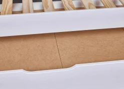 Ausziehbares Bett Dream The Future | 208,4 x 60 x 98,2 | 100% Melamin beschichtet | Farbe: Weiß