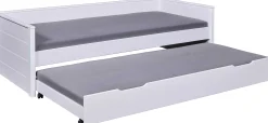 Ausziehbares Bett Dream The Future | 208,4 x 60 x 98,2 | 100% Melamin beschichtet | Farbe: Weiß