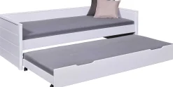 Ausziehbares Bett Dream The Future | 208,4 x 60 x 98,2 | 100% Melamin beschichtet | Farbe: Weiß