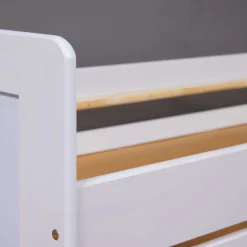 Ausziehbares Bett Surf | 208,5 x 96,4 x 52,5 cm | Farbe: Weiß