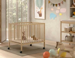 Babypark Dino | 95 x 75 cm | verstellbar | Massivholz Buche