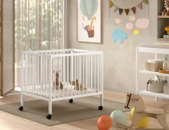 Babypark Dino | 95 x 75 cm | verstellbar | Weißbuche