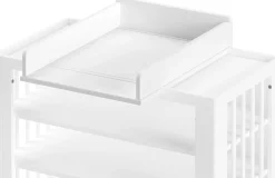 Babyzimmer Forrest: Babybett 60x120cm, Wickeltisch, Kleiderschrank - Weißbuche