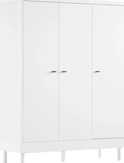 Babyzimmer Forrest: Babybett 60x120cm, Kommode mit Windelregal, Kleiderschrank - Weißbuche