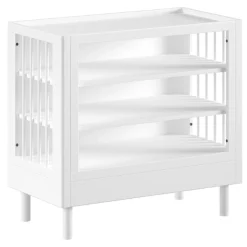 Babyzimmer Forrest: Babybett 70x140cm, Wickeltisch - Buche weiß