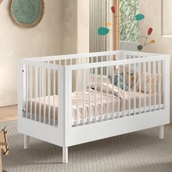 Kinder Vipack Babyzimmer Forrest: Babybett 70x140cm, Wickeltisch, Kleiderschrank - buche