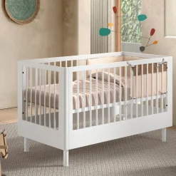 Kinder Vipack Babyzimmer Forrest: Babybett 70x140cm, Wickeltisch, Kleiderschrank - buche