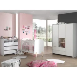 Babyzimmer Kombination 3 Kiddy-weiß