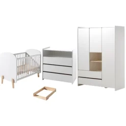 Babyzimmer Kombination 3 Kiddy-weiß