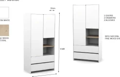 Babyzimmer Kombination 2 Kiddy-weiß