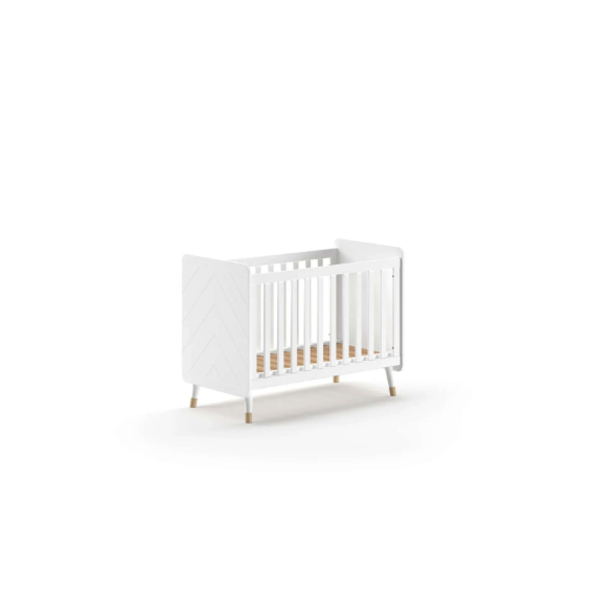 Kinder Vipack Babyzimmer-Set Billy - Zweitüriger Kleiderschrank, Kommode, Wickeltisch & Babybett - MDF/
