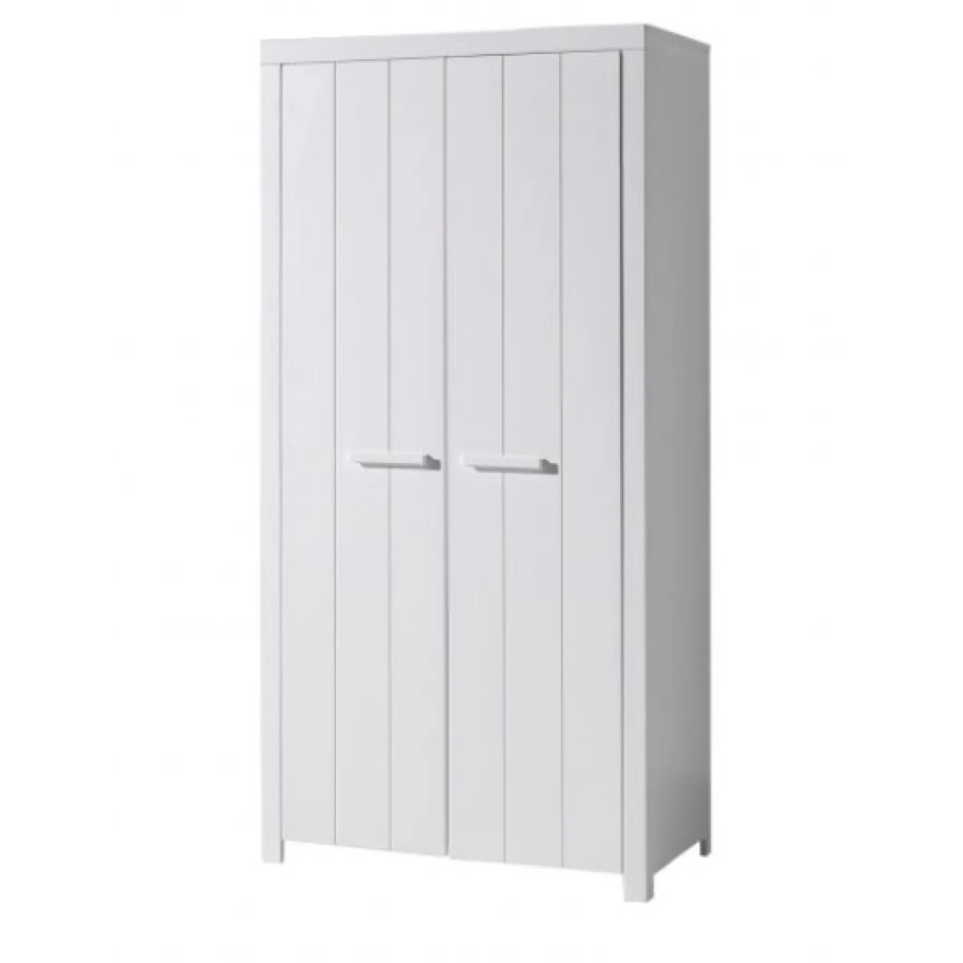 Kinder Vipack Babyzimmer-Set Erik - Dreitüriger Kleiderschrank, Kommode, Wickeltisch & Kinderbett - MDF/
