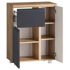 Badezimmer-Anrichte Varese | 65 x 35 x 64 cm | Grau