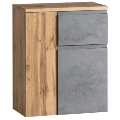 Badezimmer Anrichte Varese | 65 x 35 x 64 cm | Farbe Beton