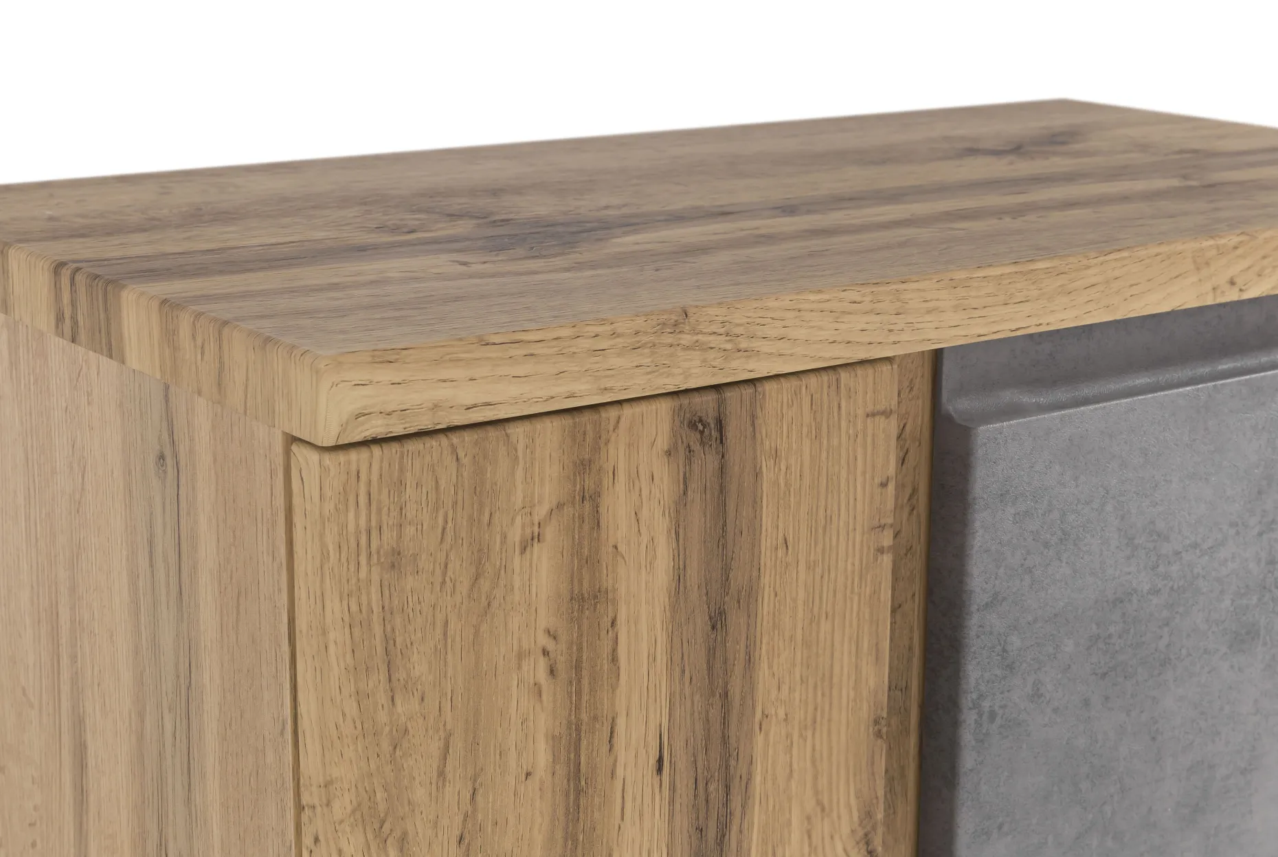 Badezimmer Anrichte Varese | 65 x 35 x 64 cm | Farbe Beton