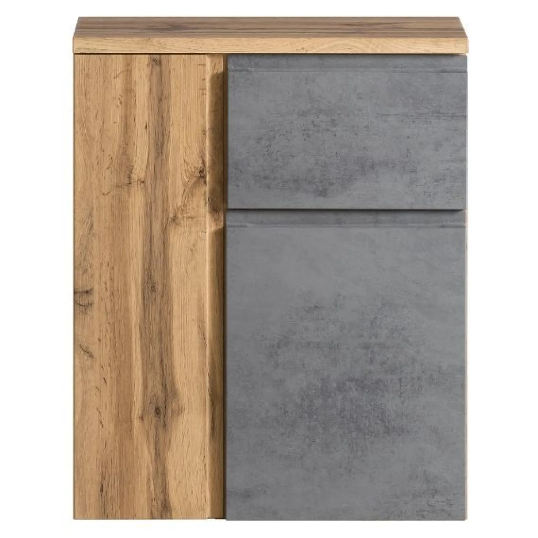 Badezimmer Anrichte Varese | 65 x 35 x 64 cm | Farbe Beton