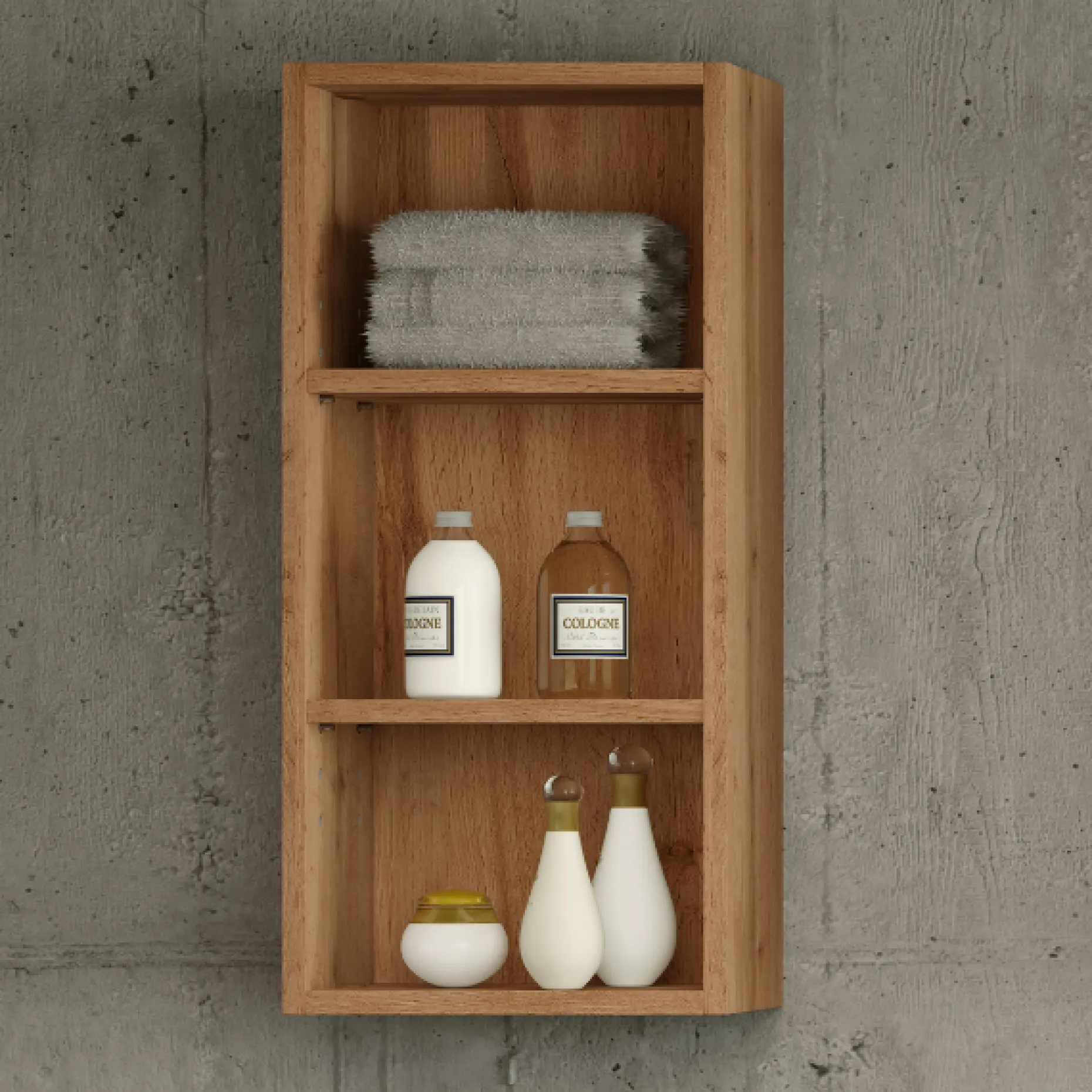 Badezimmerregal Malvo 30cm - Eiche
