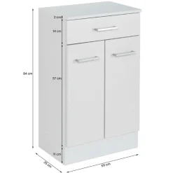 Held Badezimmer Ricca: Wandschrank, Badezimmerschrank, Spiegelschrank, Waschtischunterschrank -