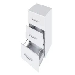 Badezimmerschrank Florent 40cm 3 Schubladen - weiß