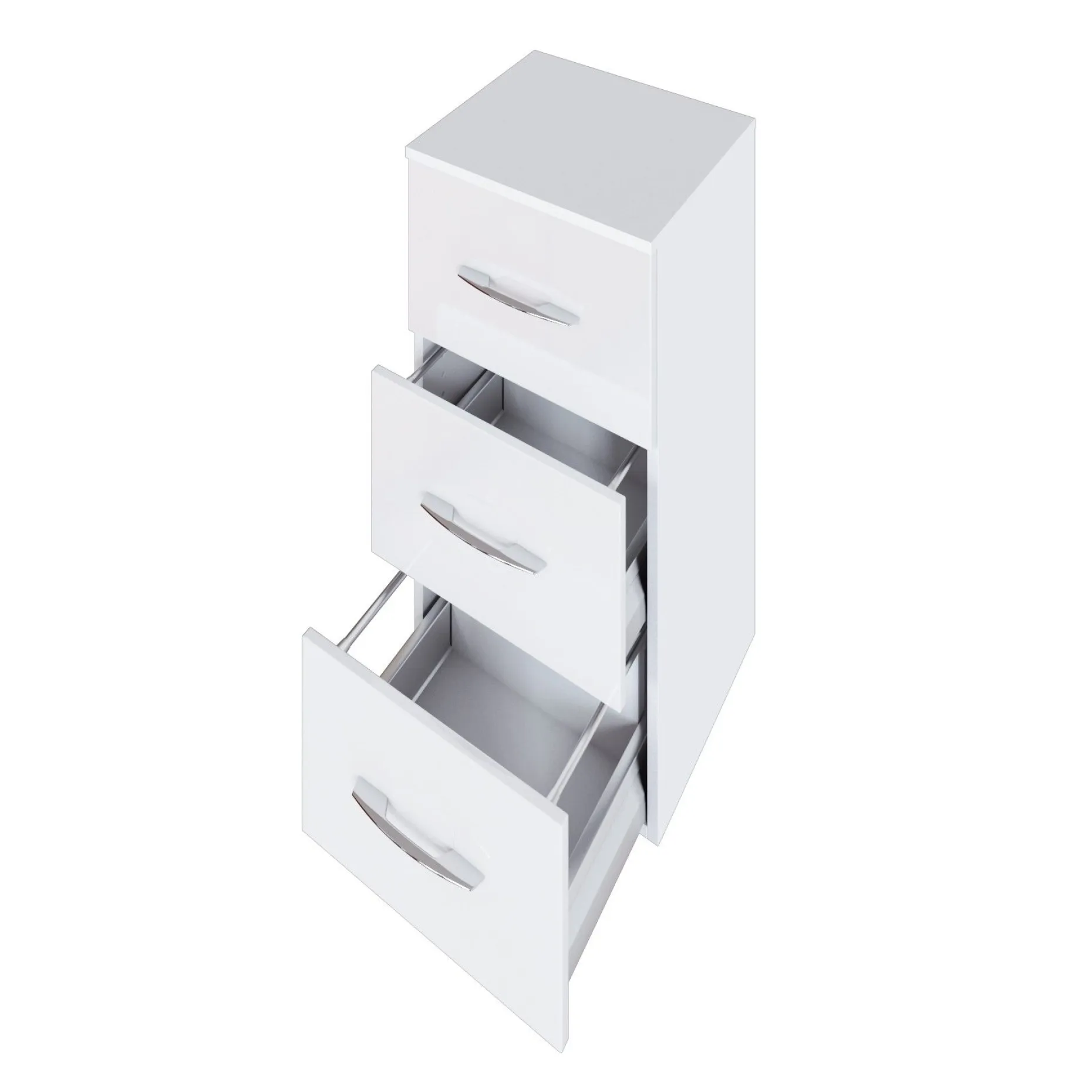 Badezimmerschrank Florent 40cm 3 Schubladen - weiß