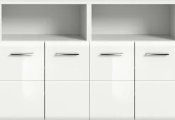 Badezimmerschrank Ice Xonox - Weiß Hochglanz - 120x82x30 cm