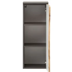 Badezimmerschrank Karan 37cm 1 Tür - Eiche/anthrazit