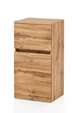 Badezimmerschrank Kornel 40cm 1 Tür und 1 Schublade - Eiche