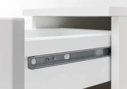 Badezimmerschrank Pares 30cm 1 Tür und 1 Schublade - Eiche weiß/wotan