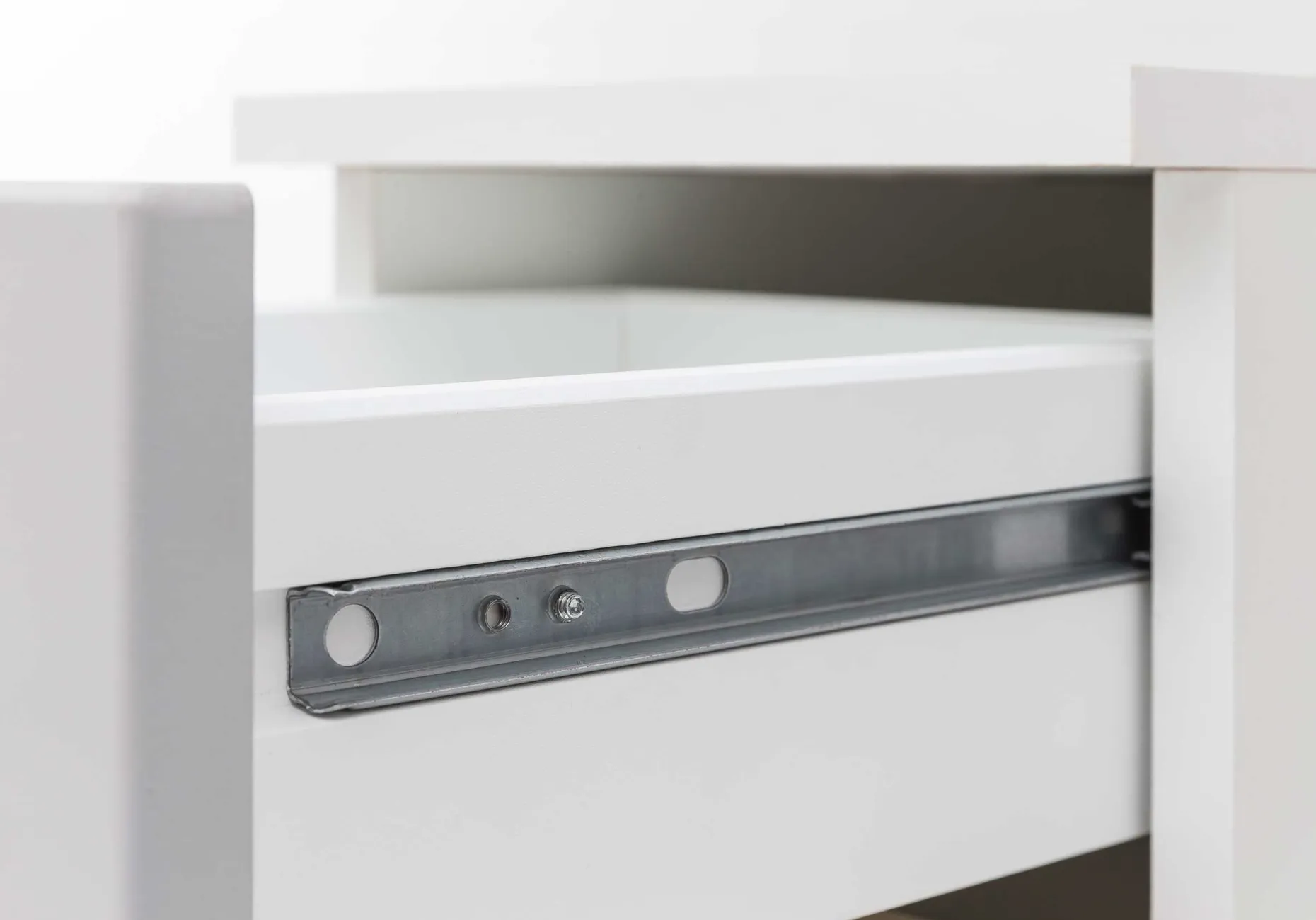 Badezimmerschrank Pares 30cm 1 Tür und 1 Schublade - Eiche weiß/wotan