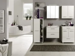 Badezimmerschrank Portofino | 45 x 35 x 122 cm | Weiß