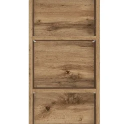 Badezimmerschrank Sefa 90cm 2 Türen - Eiche/Weiß