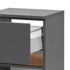 Badezimmerschrank Vikas 1 Tür und 1 Schublade - anthrazit