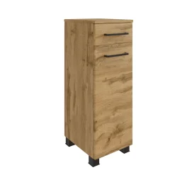 Held Badezimmerset Manchester | Waschtischschrank, Spiegelschrank, Hängeschrank, Beistellschrank | Wotan Oak Design