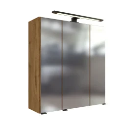 Held Badezimmerset Manchester | Waschtischschrank, Spiegelschrank, Hängeschrank, Beistellschrank | Wotan Oak Design