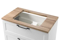 Held Badezimmerset Meran | Waschtischschrank, Spiegelschrank mit Beleuchtung |