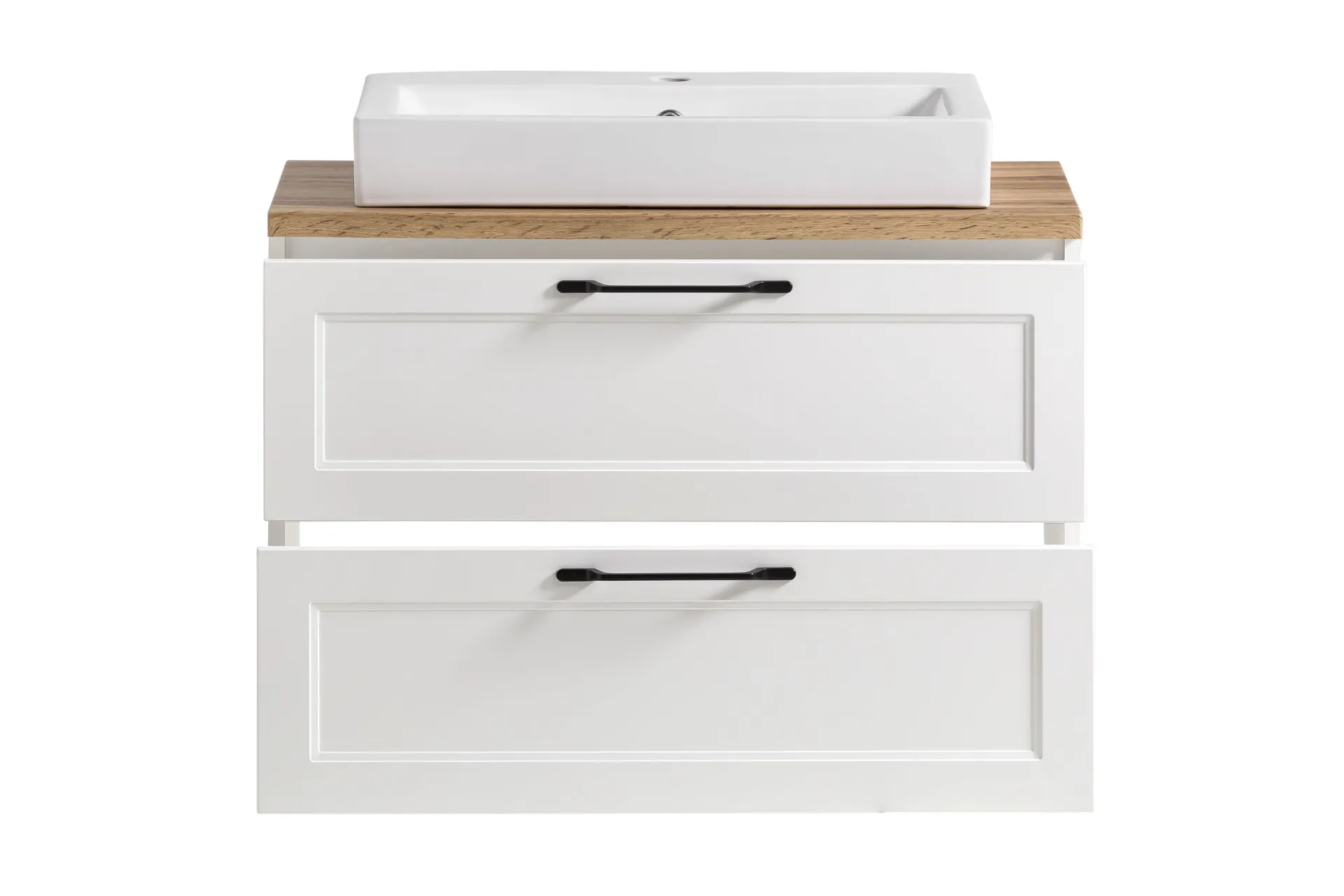 Held Badezimmerset Meran | Waschtischschrank, Spiegelschrank mit Beleuchtung |