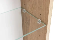 Held Badezimmerset Varese | Waschtisch und Spiegelschrank mit Beleuchtung | Wotan Eiche es Design