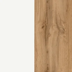 Held Badezimmerset Varese | Waschtisch und Spiegelschrank mit Beleuchtung | Wotan Eiche es Design