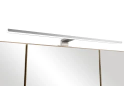 Held Badezimmerset Varese | Waschtisch und Spiegelschrank mit Beleuchtung | Wotan Eiche es Design