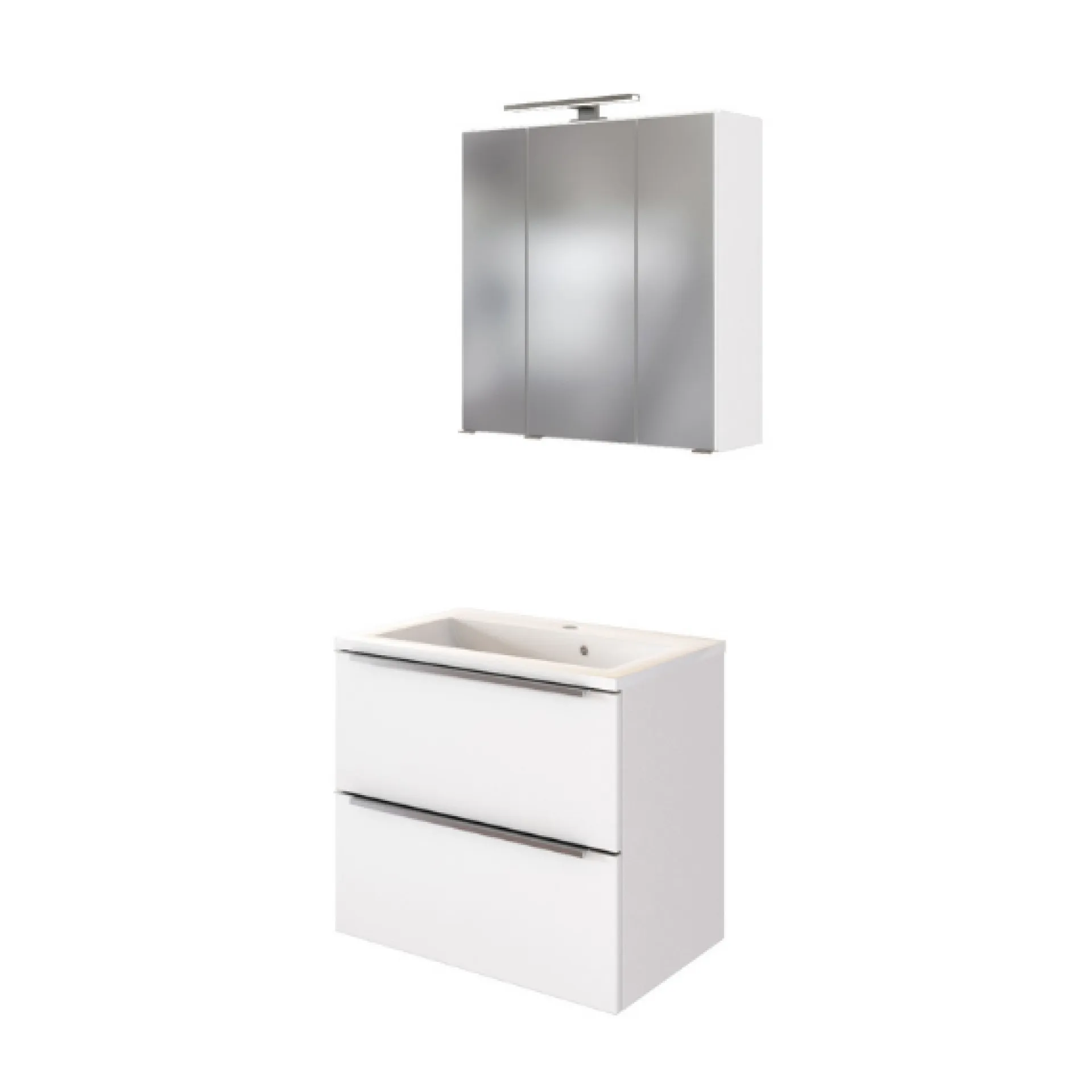 Held Badkombination Hansen 1 Waschtischunterschrank und Spiegelschrank 60cm -