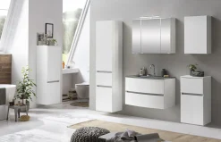 Held Badkombination Kornel 2 2-teilig mit grauem Waschbecken -