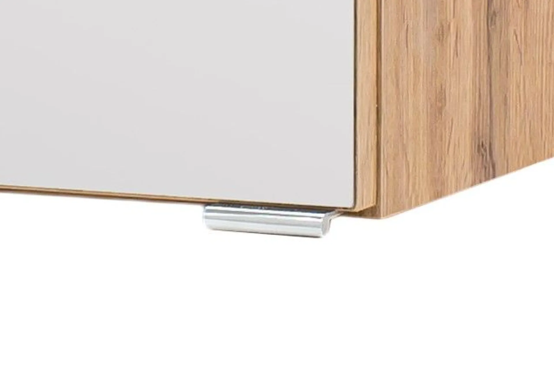 Held Badkombination Kornel 1 2-teilig mit weißem Waschbecken - Eiche/mattgrau